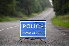 Road closed after the electricity pole fell