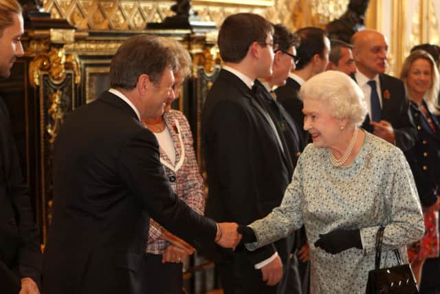Alan Titchmarsh meeting the Queen