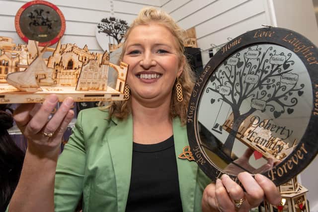 Joanne Doherty at the opening of the RE:Imagine pop up shop in Foyleside Shopping Centre. Picture Martin McKeown