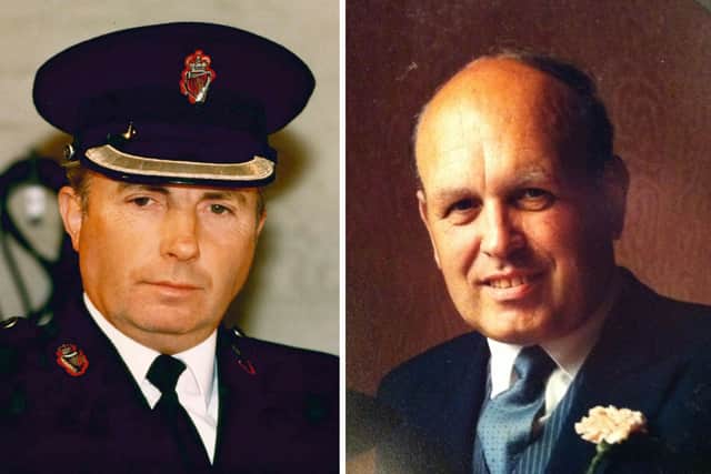 Chief Superintendent Harry Breen (left) and Superintendent Bob Buchanan