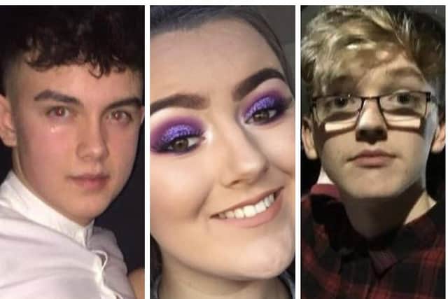 Connor Currie, 16; Lauren Bullock, 17 and Morgan Barnard, 17 all died in the tragedy.