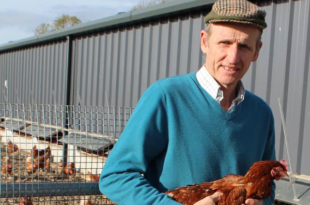 Andrew Gilbert of Springmount Free Range Eggs in Ballygowan has grown his business by creating a farm shop as a community service