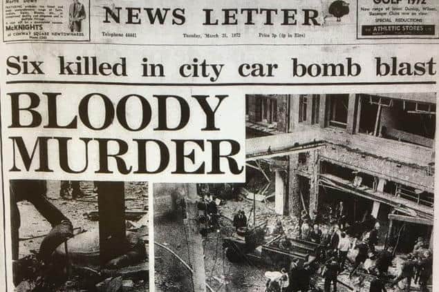 News Letter front page the day after the bomb