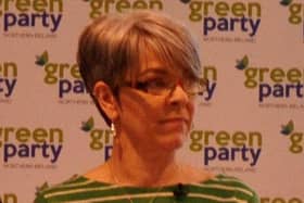 NI Green Party leader Clare Bailey speaking at their party conference in Belfast on Saturday