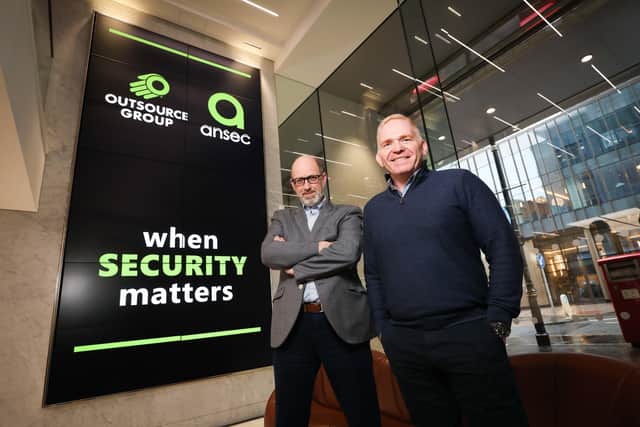 Terry Moore, CEO of Outsource Group with Peter Leitch, managing partner, ANSEC IA