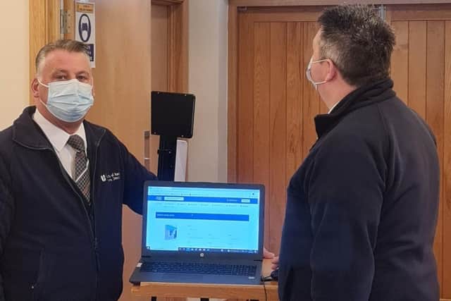 Livestreaming technology installed in Bairds of Antrim's service room