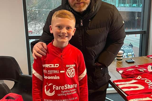 Wayne Rooney supported Ben ahead of the final leg of his journey