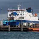 P&O halted all sailings today, including on the Larne-Cairnryan route. Picture: Pacemaker