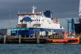 P&O halted all sailings today, including on the Larne-Cairnryan route. Picture: Pacemaker