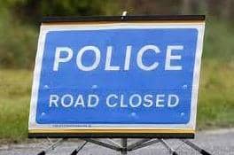 Moneysharvin Road, Maghera, is currently closed due to a road traffic accident.