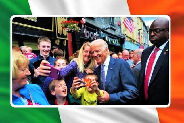 Joe Biden on a visit to Ireland when Obama's vice president