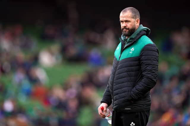 Ireland head coach Andy Farrell. Pic by PA
