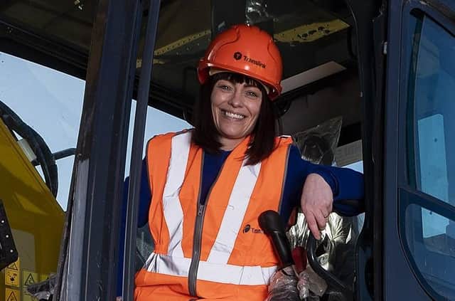Infrastructure Minister Nichola Mallon at a recent sod-cutting for the new Belfast Transport Hub