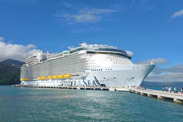 Wonder of the Seas alongside at Labadie, Haiti