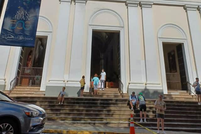 Catedral Basilica Menor de San Juan Bautista, the second-oldest in the Americas, a must-see in San Juan, Puerto Rico, one of the Wonder of the Seas' ports of call in the Antilles
