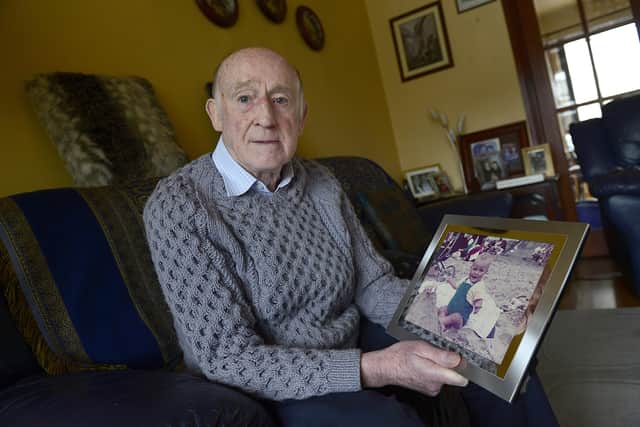 The late Jackie Nicholl with a picture of his 17-month-old son Colin, who was killed by an IRA blast in Belfast in 1971. McClenaghan had befriended Mr Nicholl, who sat alongside him on the Victims and Survivors Forum, without Mr Nicholl knowing his past. Yet McClenaghan was described as "open and honest" in a press release attacking the News Letter