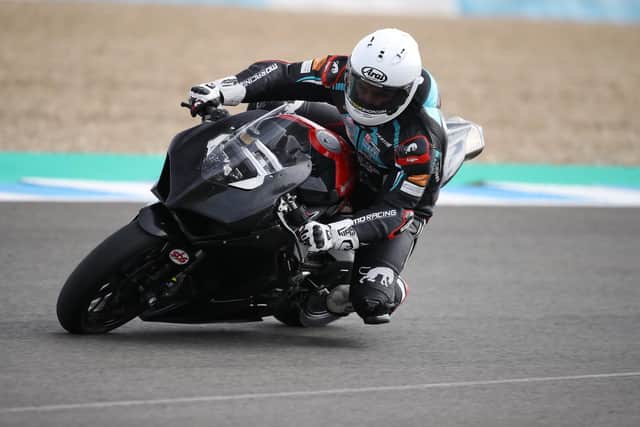 Michael Dunlop first tested the PBM Ducati Panigale at Jerez in March 2020.