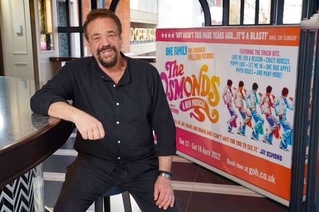 Jay Osmond in Belfast for the launch of The Osmonds: A New Musical at the Grand Opera House