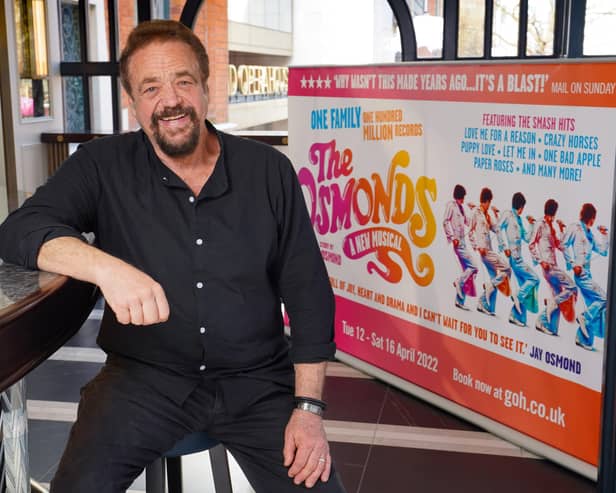 Jay Osmond in Belfast for the launch of The Osmonds: A New Musical at the Grand Opera House