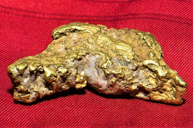 Gold nugget in the Ulster Museum