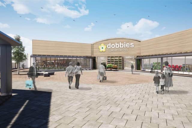 Artist Impression of Dobbies Store at The Junction, Antrim
