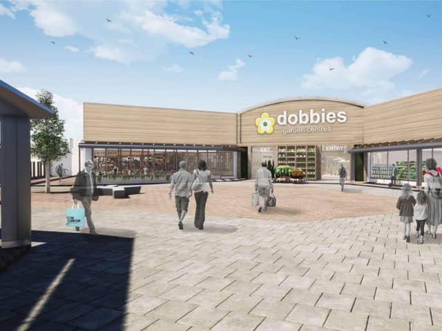 Artist Impression of Dobbies Store at The Junction, Antrim