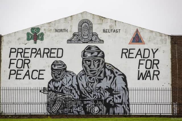 UVF graffiti in Mount Vernon, north Belfast