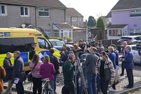 The scene outside the toddler's homes today
