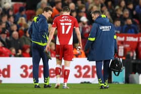 Paddy McNair limped out of Middlesbrough’s FA Cup quarter-final defeat to Chelsea  on Saturday.