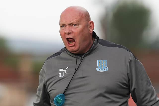Ballymena manager David Jeffrey on the touchline for the home league match against Portadown last May
Photo: Desmond Loughery/Pacemaker Press