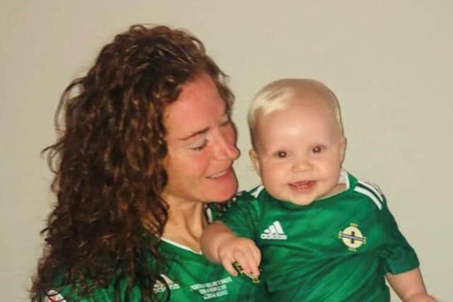 Marissa Callaghan and her son Quinn