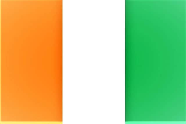 The flag of Ivory Coast, which appeared a number of times in a message purporting to be from Saoradh (but which may not be authentic)