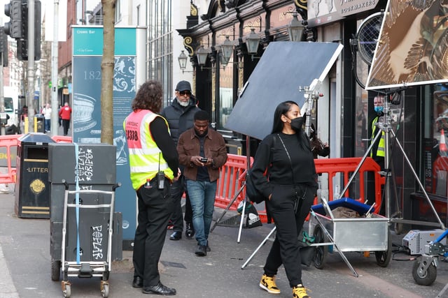 Hart has been filming a new Netflix series in Belfast and was most recently spotted at the Crown Bar in city centre.