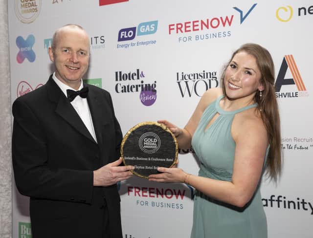 Aoife Casey, Clayton Hotels Group brand manager and Conal O’Neill, Clayton Hotels Group general manager
