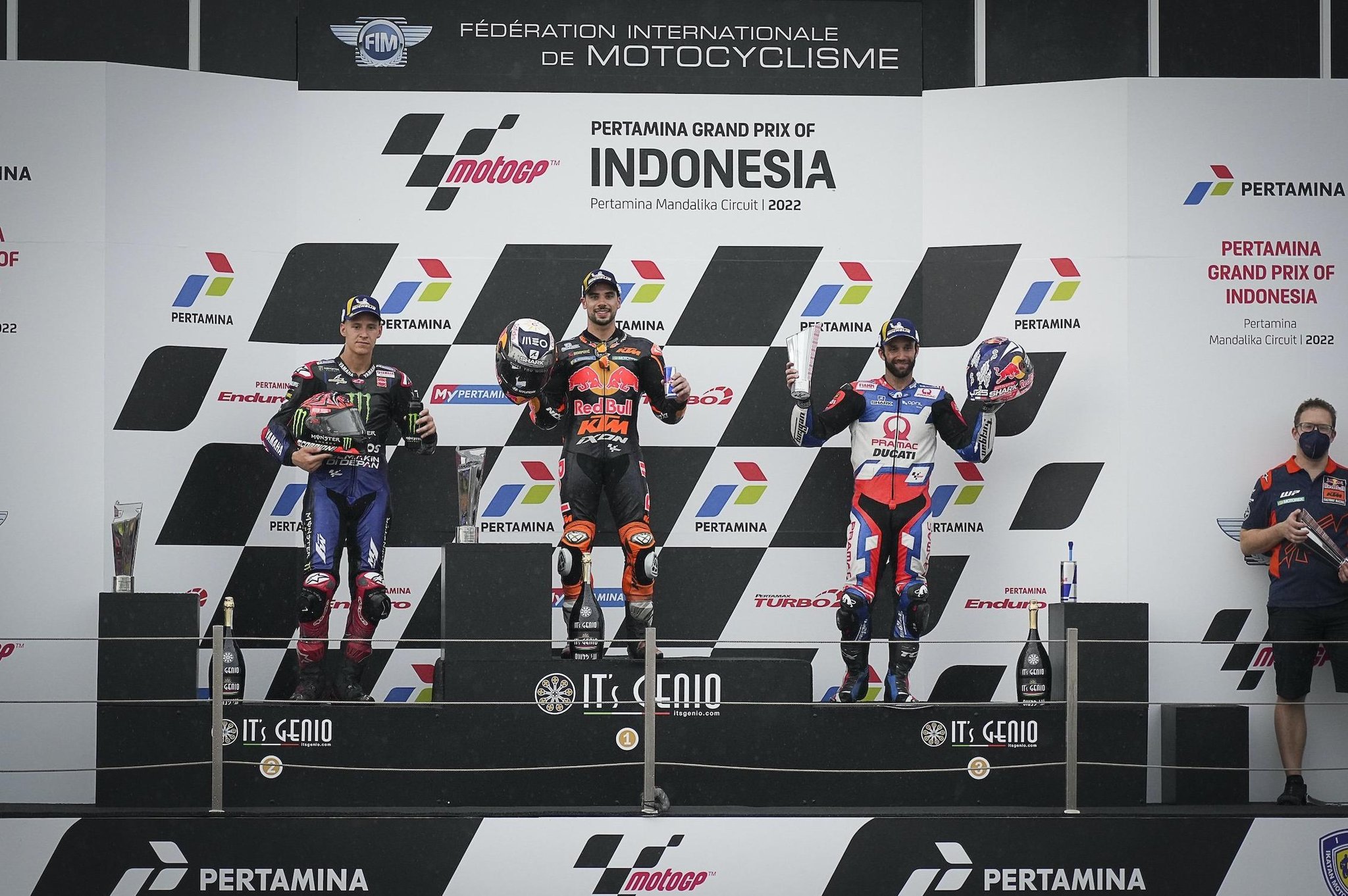 Miguel Oliveira masters wet for Indonesian MotoGP win