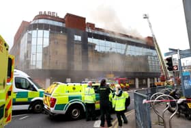 A blaze has broken out at Babel bar in Belfast city centre.