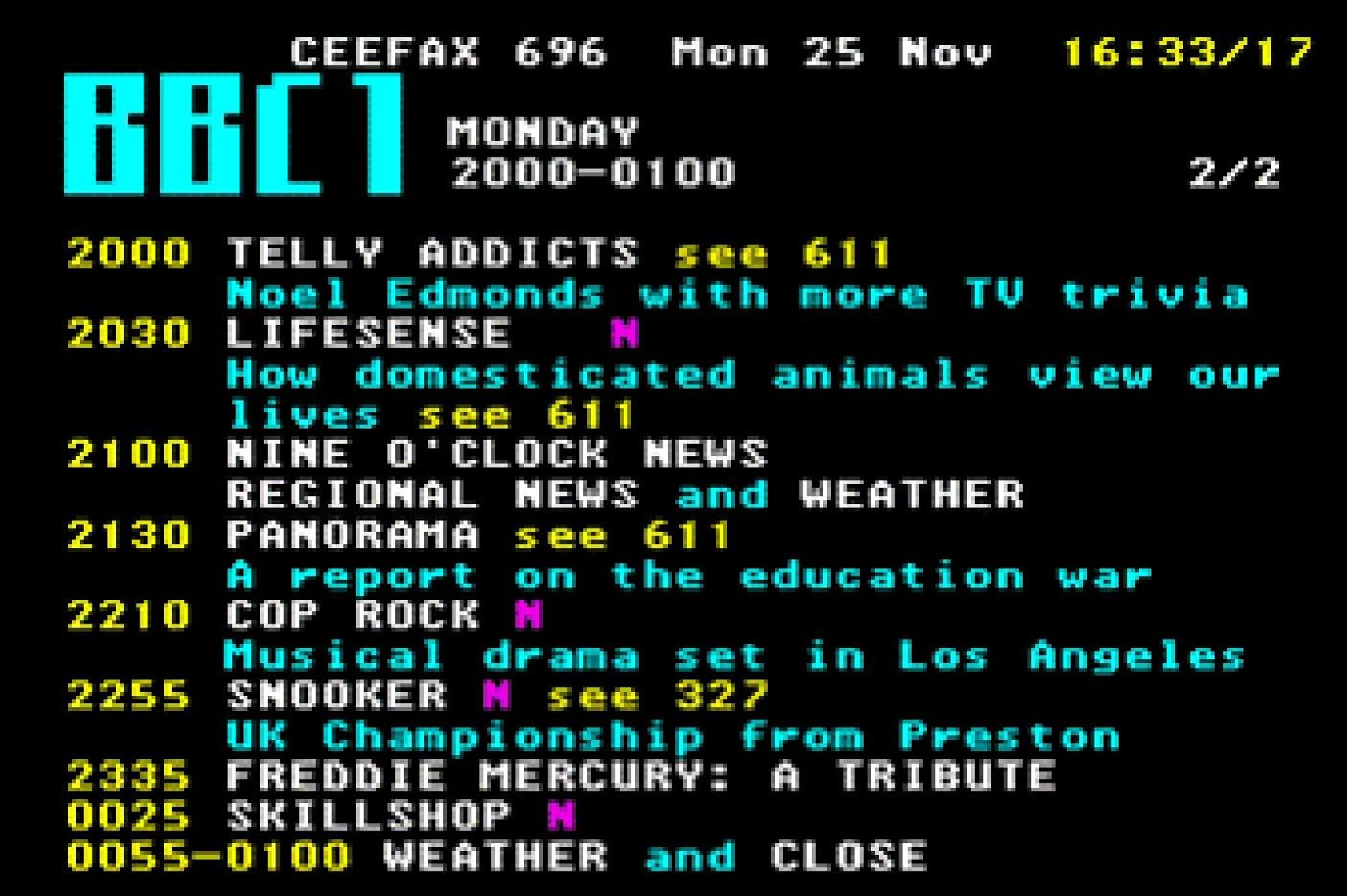 Blast from the past: Ceefax