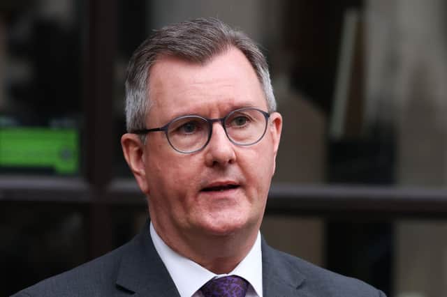 Sir Jeffrey Donaldson criticised the government’s decision to ban the use of red diesel for the construction and quarry industries