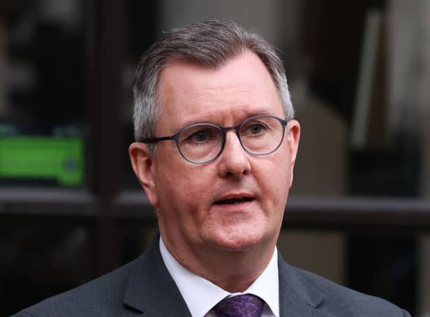 Sir Jeffrey Donaldson criticised the government’s decision to ban the use of red diesel for the construction and quarry industries