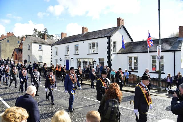 The Royal Black Institution held a parade on Saturday to mark the opening of a new state-of-the-art headquarters in Loughgall