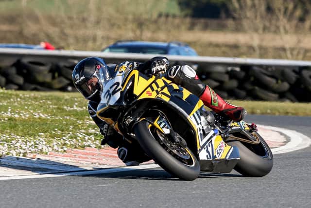 Carl Phillips impressed on his return to the Ulster Superbike Championship for the first time since 2019. Picture: Derek Wilson.
