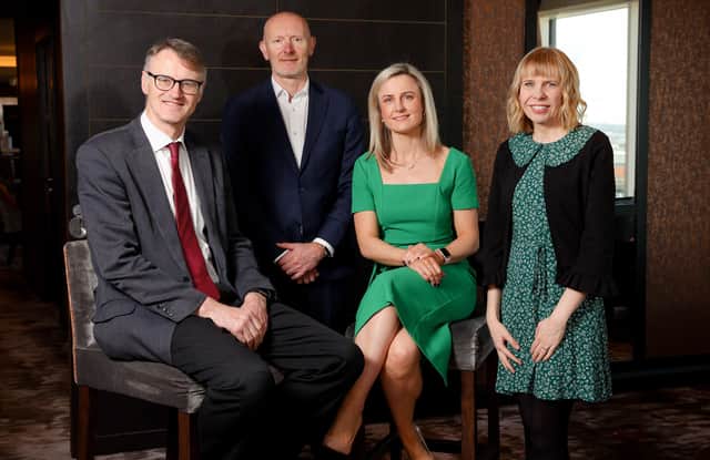 William McCulla, director of Corporate Finance, Invest NI, Paul Millar, CEO of Whiterock Finance, Rhona Barbour, investment director, Whiterock Finance and Sarah Newbould, senior investment manager, Regional Funding Team, British Business Bank