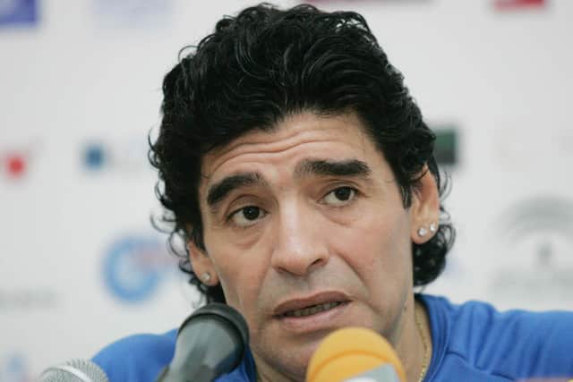 Diego Maradona pictured in 2006. (AP Photo/Javier Barbancho)