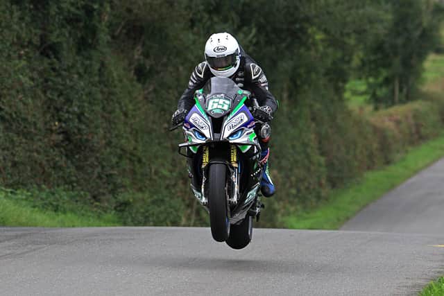 Michael Sweeney on the MJR BMW at the Cookstown 100 last year.