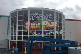 New signage is up at Curry’s Fun Park Portrush