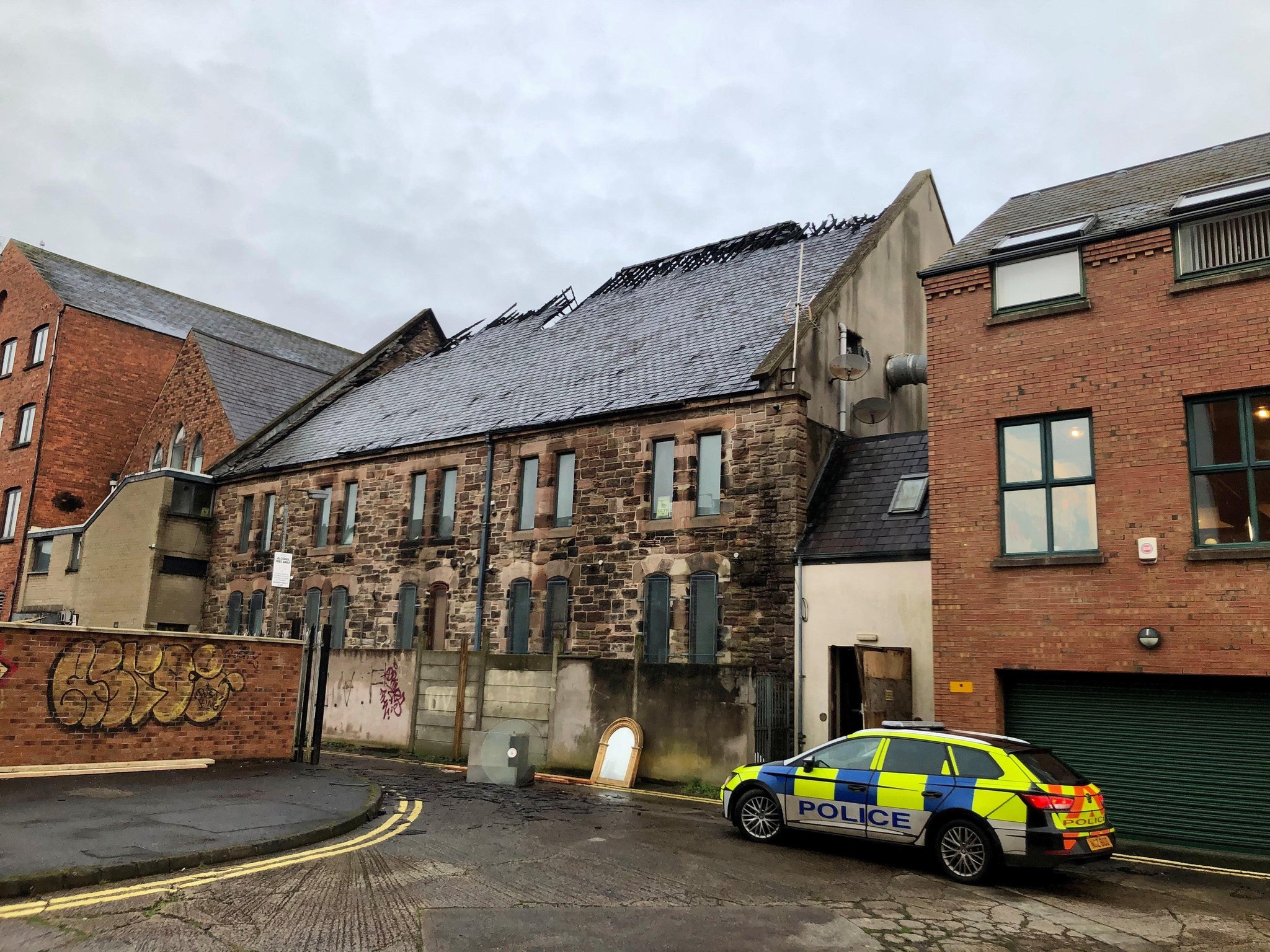 Police treat second fire at Belfast multicultural centre as hate crime
