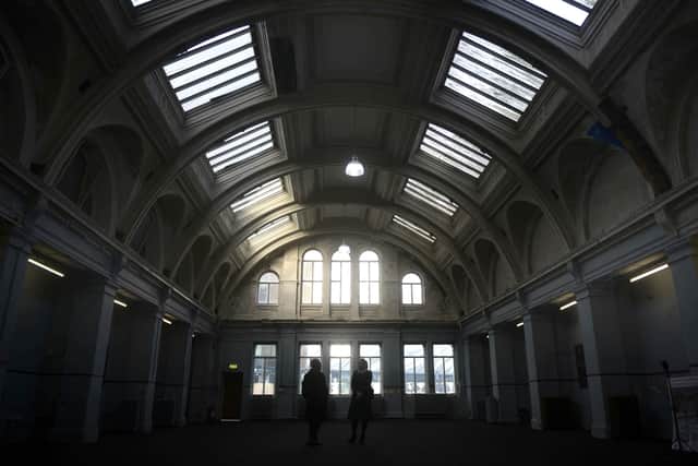 The then derelict Harland and Wolff Drawing Offices on Queen's Island in Belfast, seen in 2015. It is where Titanic and other famous ships were designed. After a Heritage Lottery Fund has provided a £4.9m grant to restore the building, it was turned into boutique hotel.
Pic Colm Lenaghan/Pacemaker