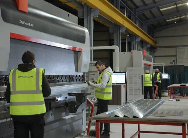 Some of the new equipment in which Belfast facades firm, Spanwall has invested