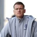 Rangers' Steven Davis arrives for the cinch Premiership match at The SMISA Stadium, Paisley. Pic by PA.
