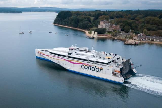 Condor Ferries operates routes between the Channel Islands, Great Britain and France with vessels including the Condor Liberation